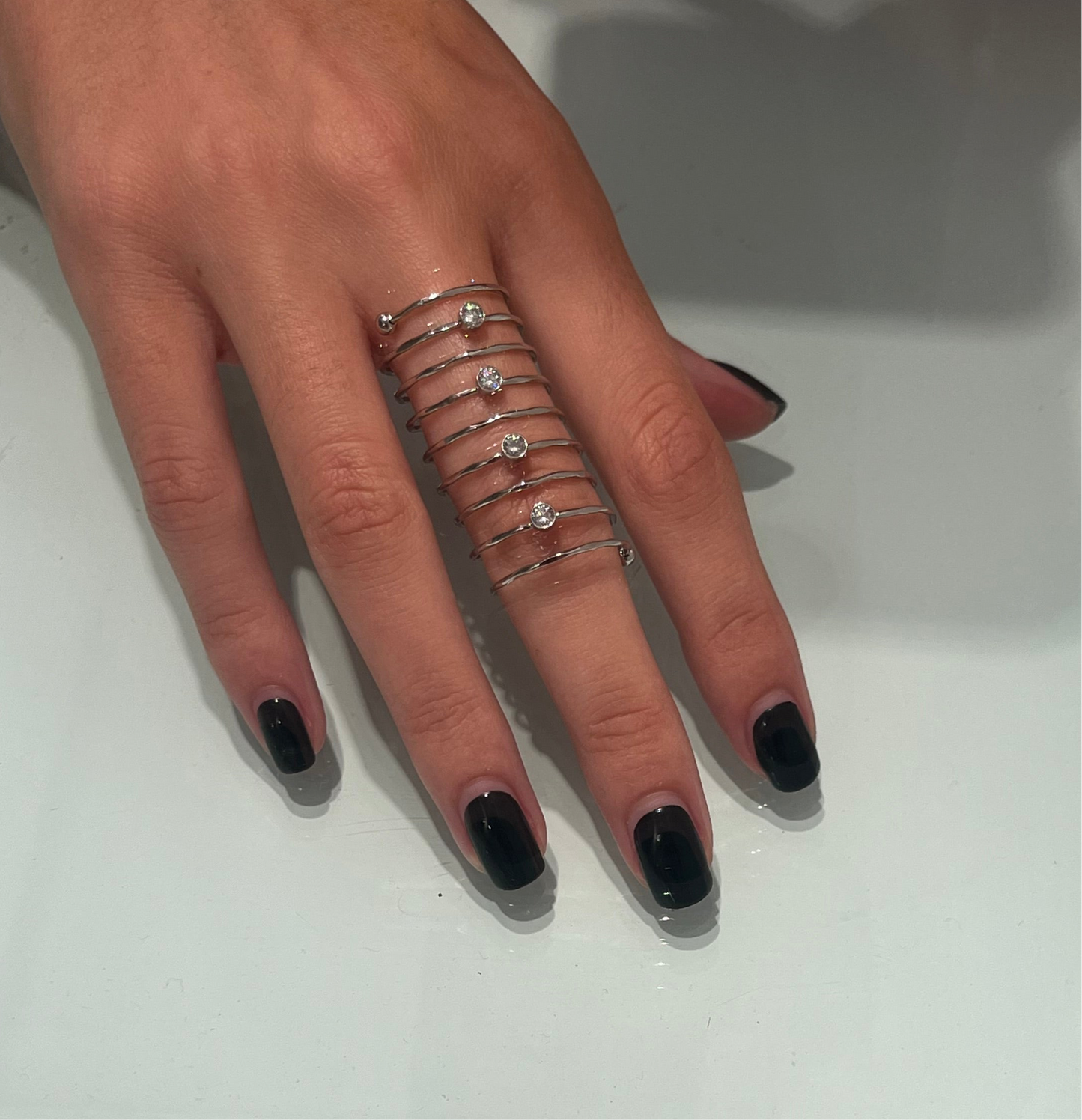 anello Aura silver