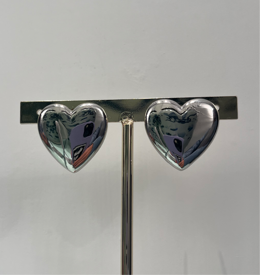 orecchini Silver Hearts